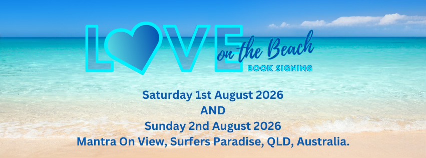 Signing author at Love on the Beach 2026